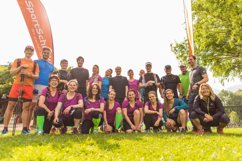 Unsere Gruppe vom Trailrunning Camp in Trentino 2016. Tolle Leute, beste Organisation! Ich komme nächstes Jahr wieder! Foto: Sportscheck
