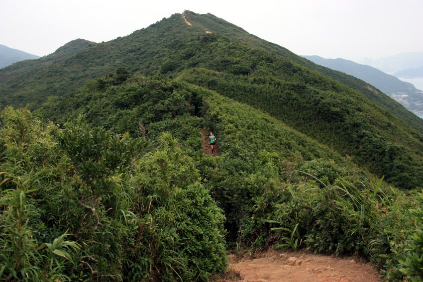 Die Hügelkette "Dragon's Back" schlängelt sich entlang der Küste von Hongkong Island. 